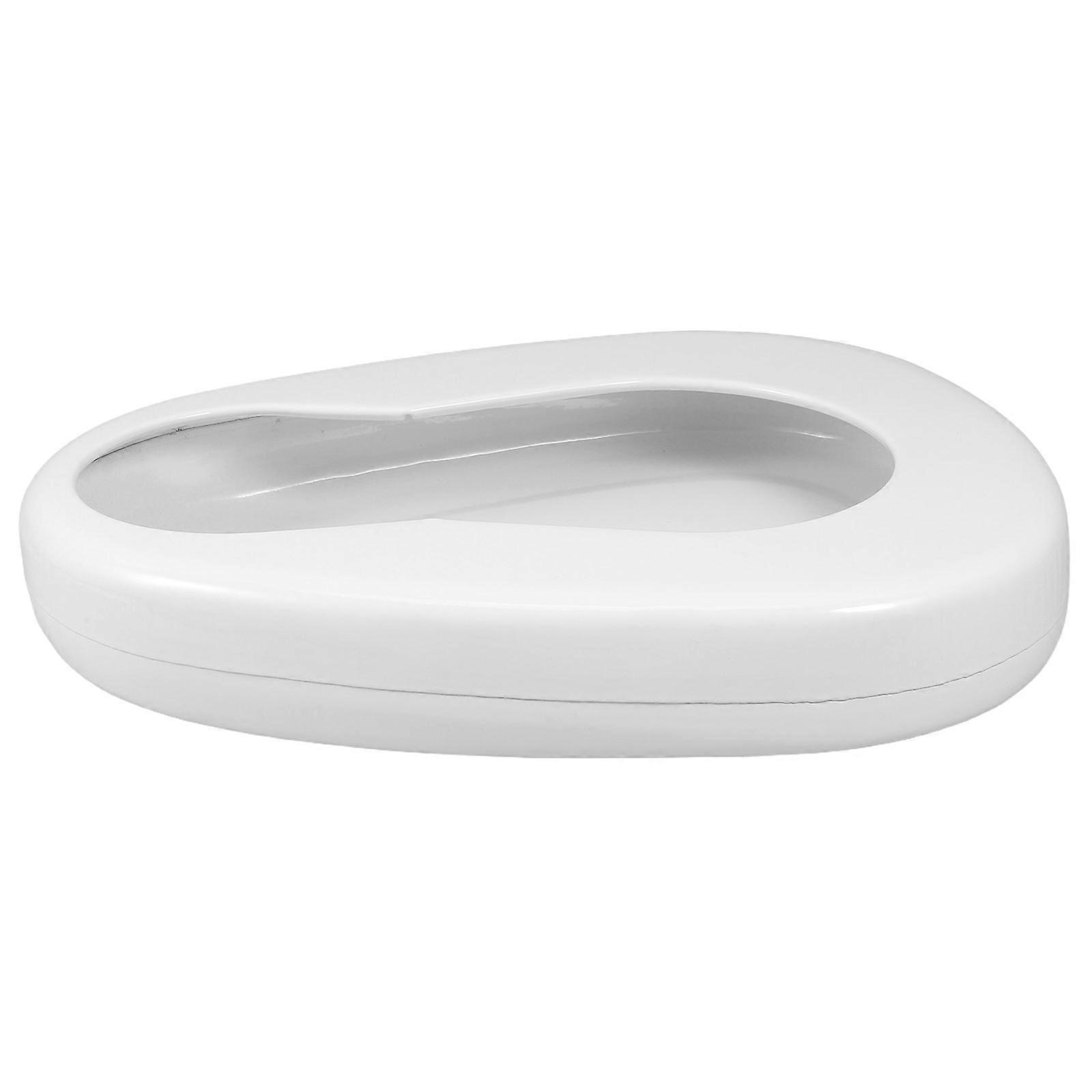 Portable Bedpans Enamel for Nursing Use Leak Proof Design White