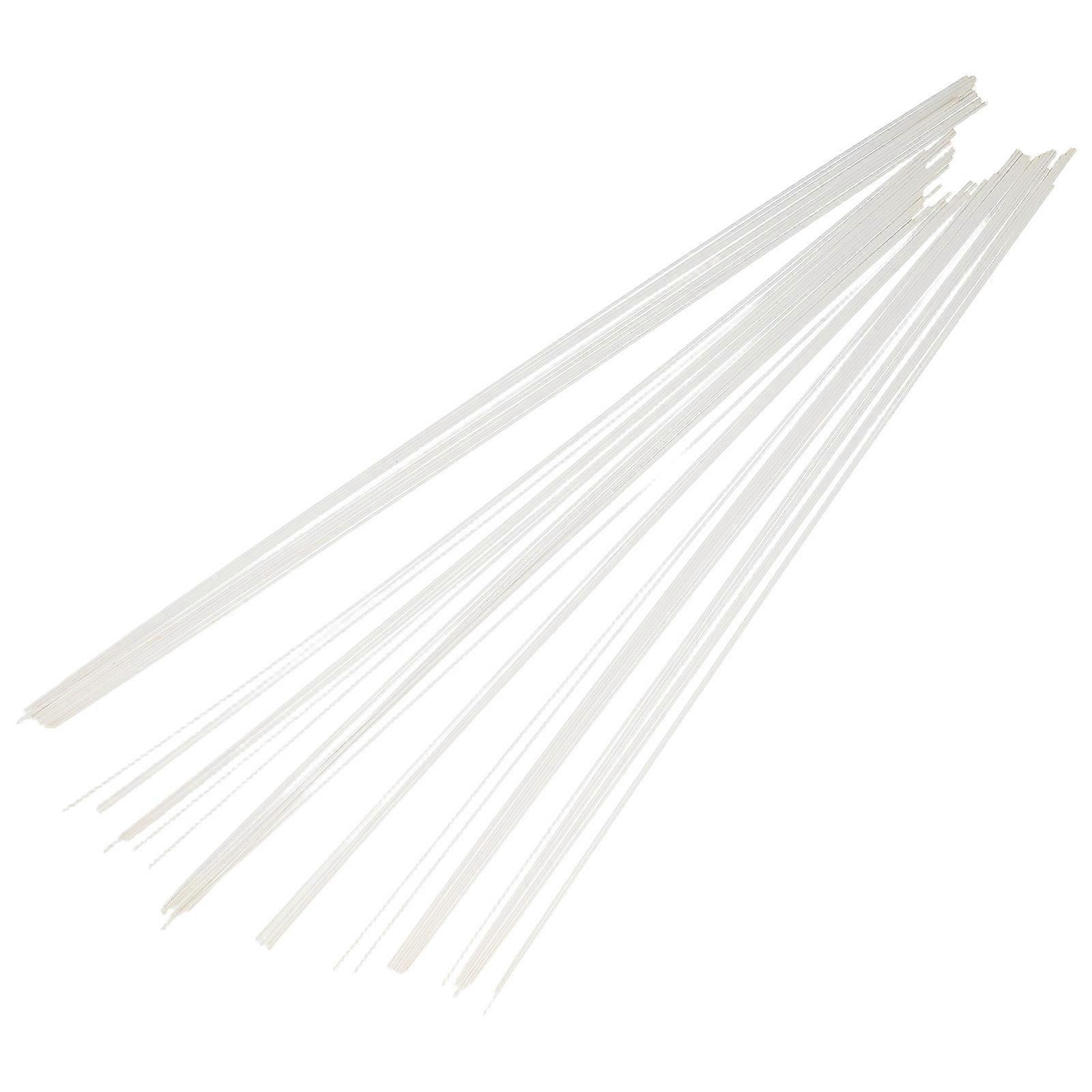Plastic Rods Model Durable Material for DIY Crafting 50Pcs White Rods