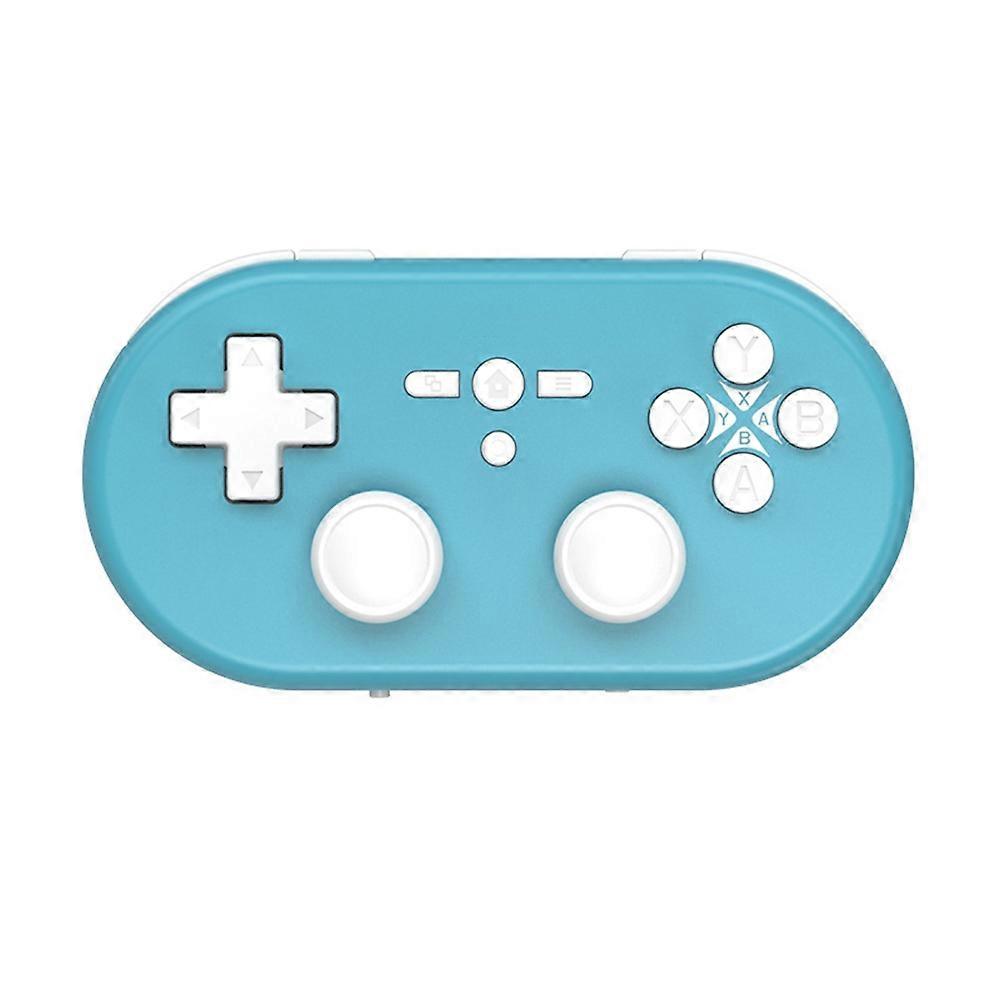 Q37pro Mini Gamepad Upgraded Wireless Bluetooth Dual Hall Effect Joystick Android Emulator PC AS Mouse Keyboard Blue