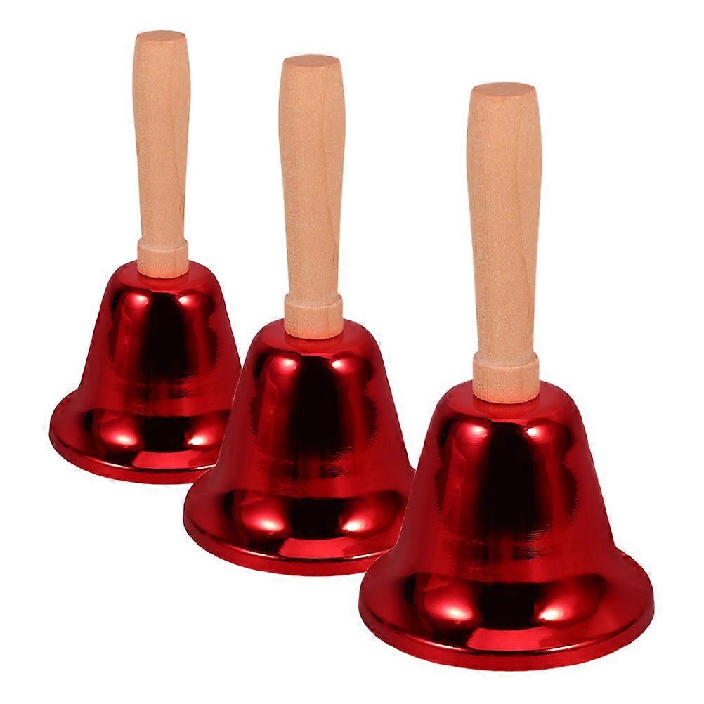 Service Bell Iron Dinner Reminder Elderly Care Pet Training Red 3Pcs