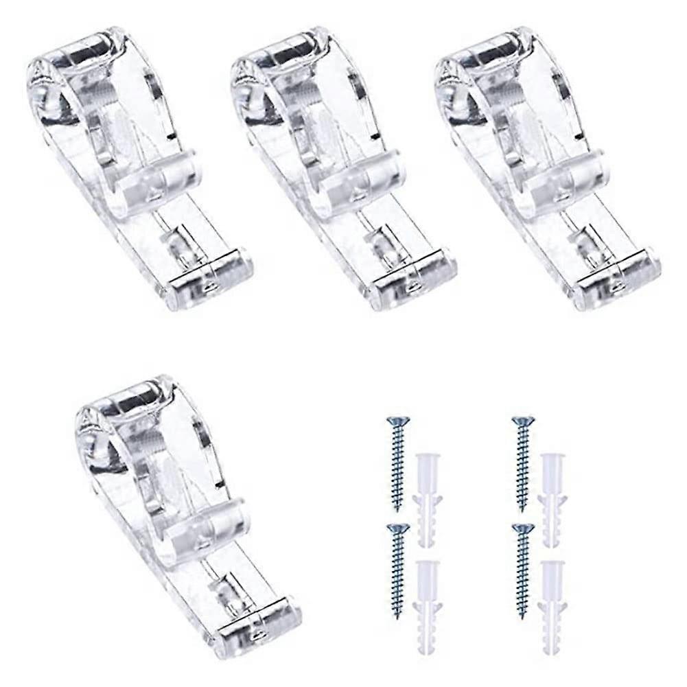 Clear Plastic Roller Blind Chain Clips with Screws for Vertical and Roman Blinds