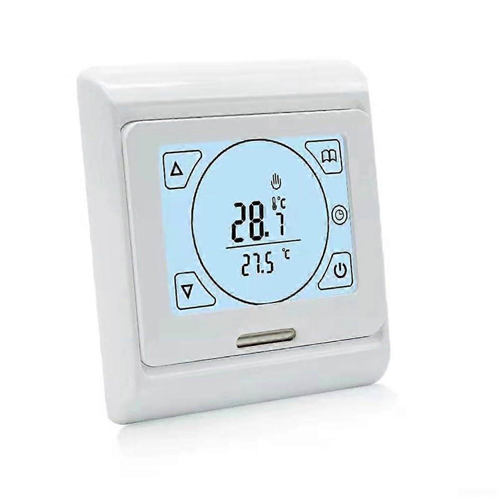 Touchscreen Thermostat for Underfloor Heating with Builtin and External Sensors, Smart Temperature Control