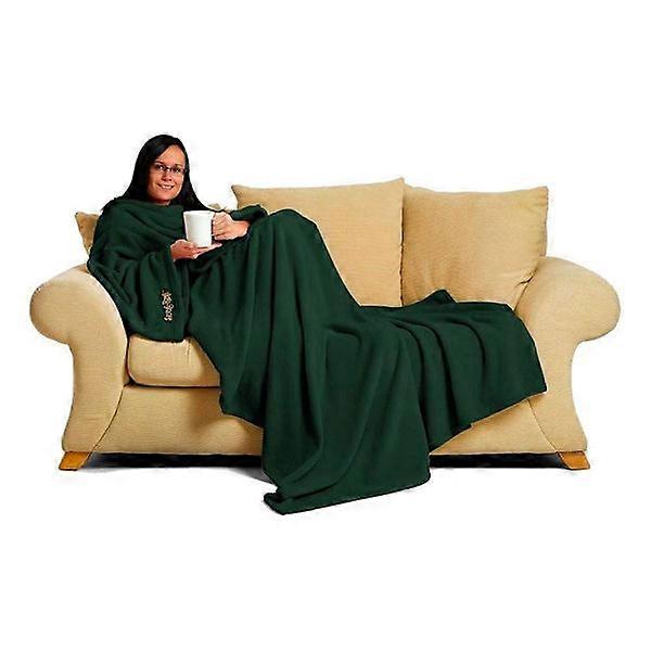 Snug Rug Deluxe Snuggie Blanket with Sleeves Green
