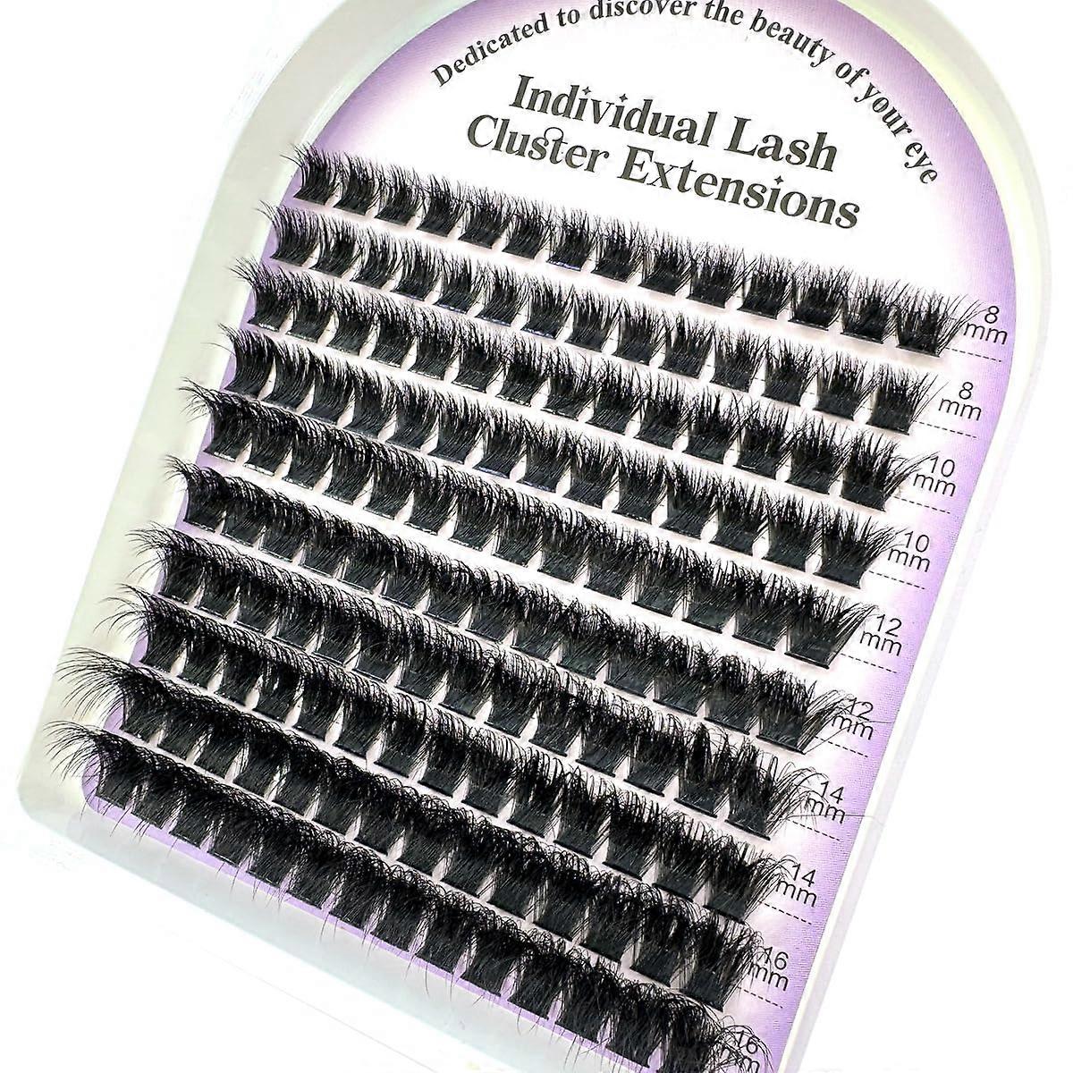 DD Curl Wispy Eyelash Extensions 816mm Fluffy Thick Cluster Lashes for Voluminous Natural Look