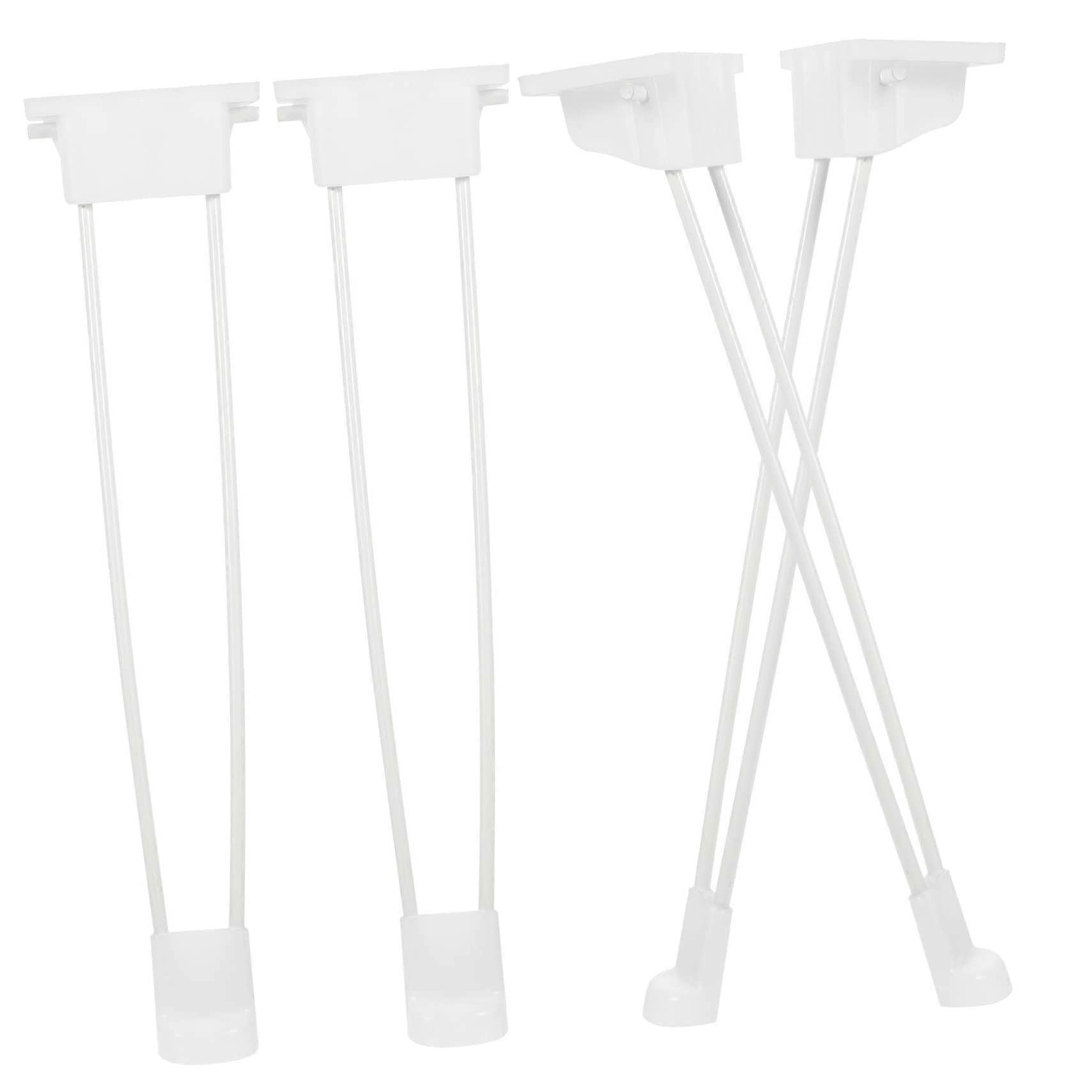 4pcs Folding Hairpin Table Legs Rustproof Metal Easy Install for Desks Coffee Tables Nightstands
