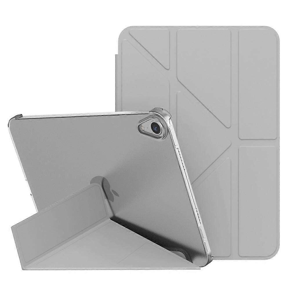 Stylish Case For Ipad 5/6/9.7 Gray Multi-fold Hard Transformers Leather