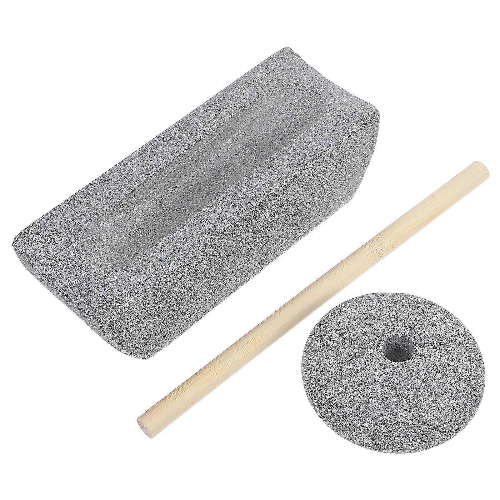 Spice Grinder Stone Mill for Grinding 1Set Manual Kitchen Grinder with Handle