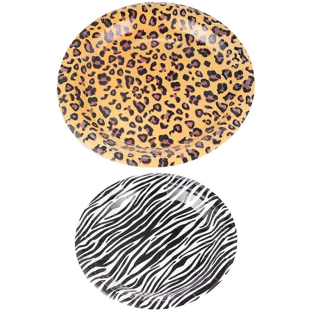 Leopard Paper Set Includes 50Pcs for Party Use