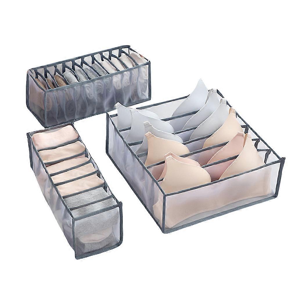 Underwear Organizer Box Storage Case for 1Set Clothes Sorting Use