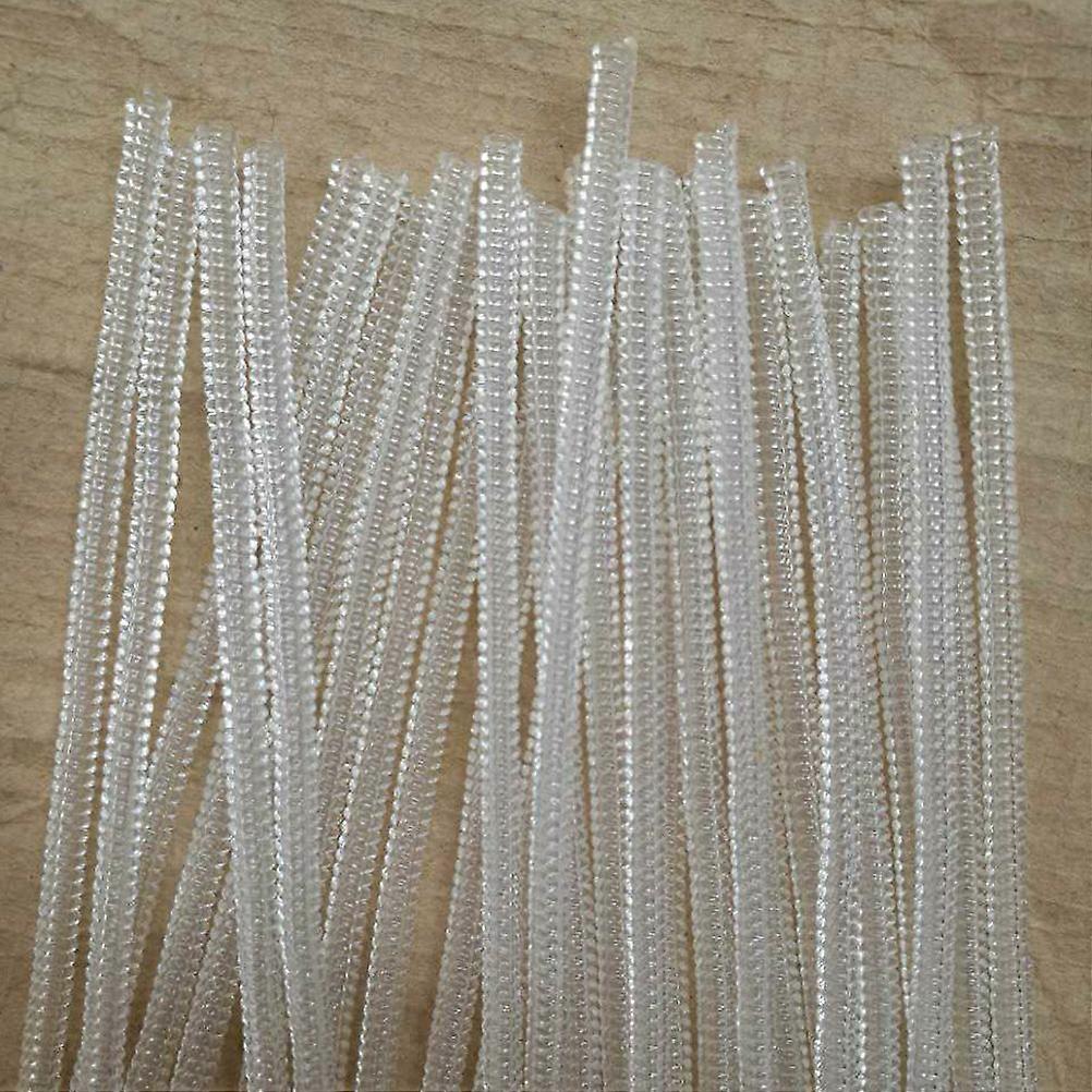 Adjustable Keychain Extender Spring Coil for Decoration 8Pcs White