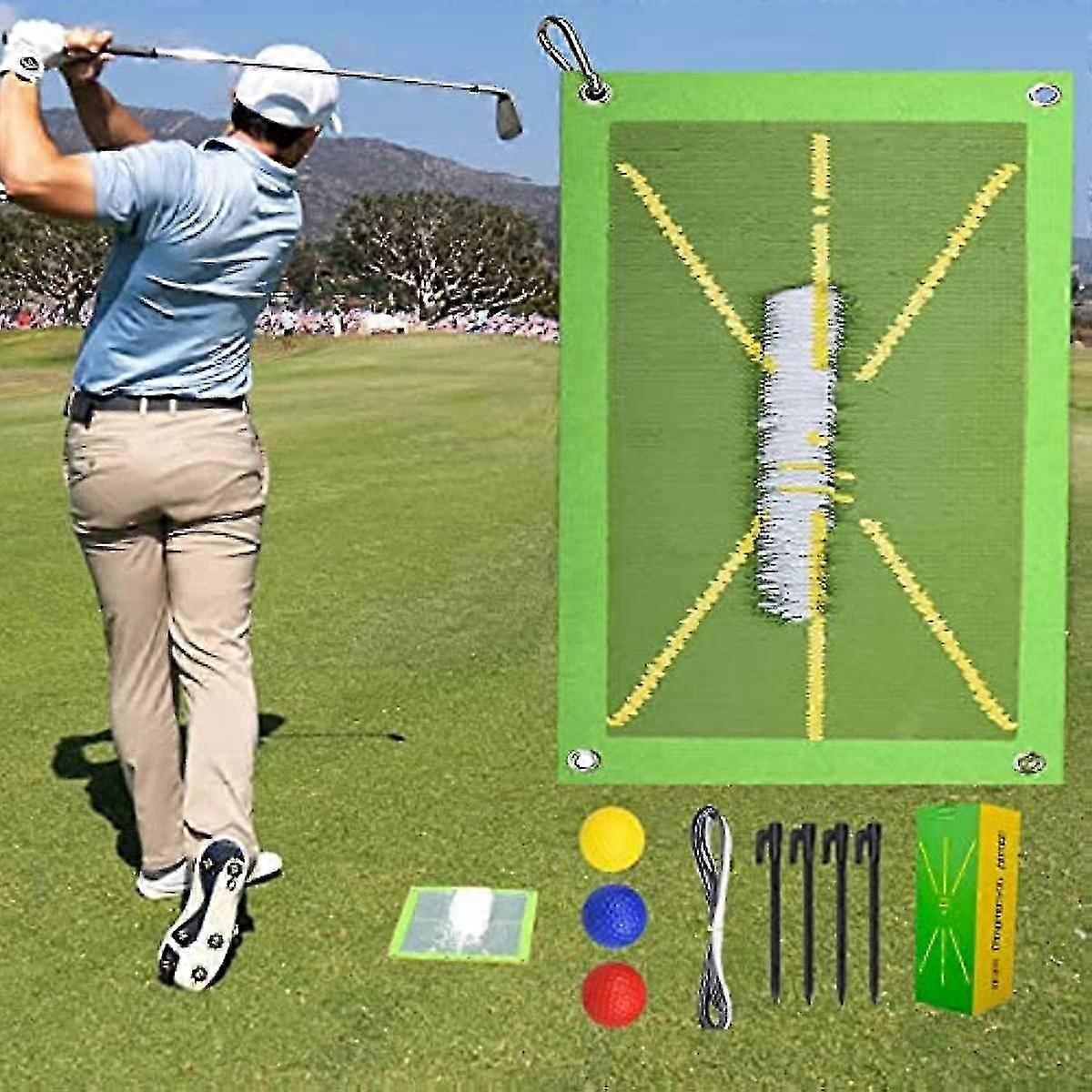 2025 Golf Training Mat For Swing Detection Batting, Analysis Swing Path And Correct Hitting Posture Golf Practice Mat