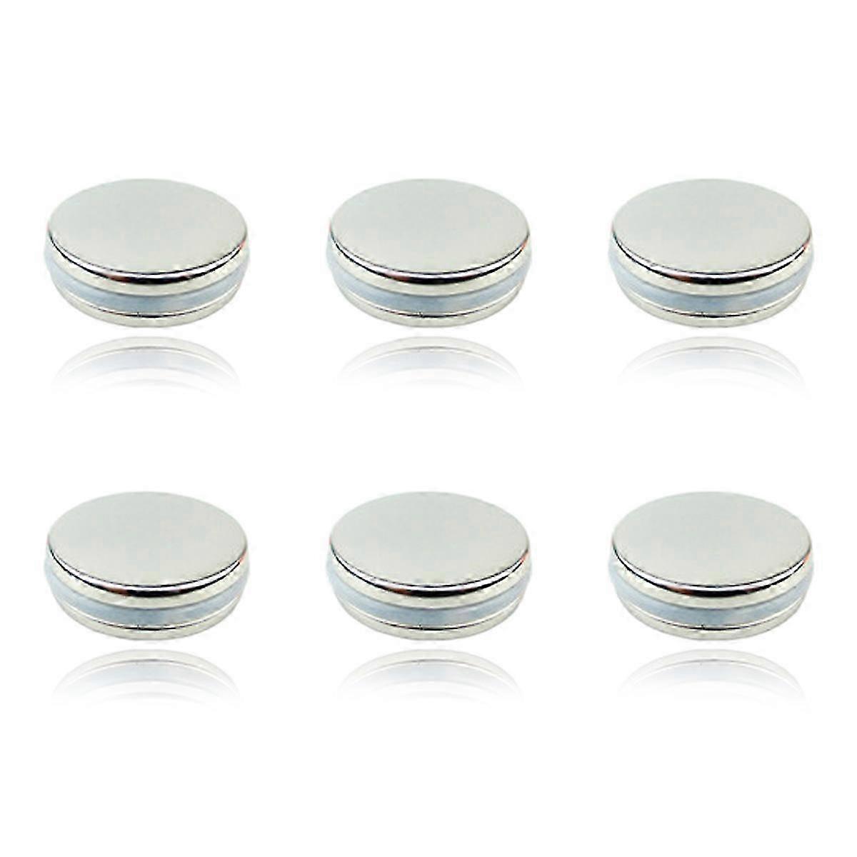 6 Mounted Disc Magnets, 50mm Diameter 25-26