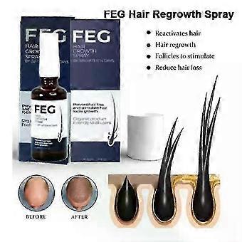 Óleo de Tratamento Capilar Orgânico Antiqueda 25-26 FEG para Cabelos Mais Grossos e Longos - 50ml