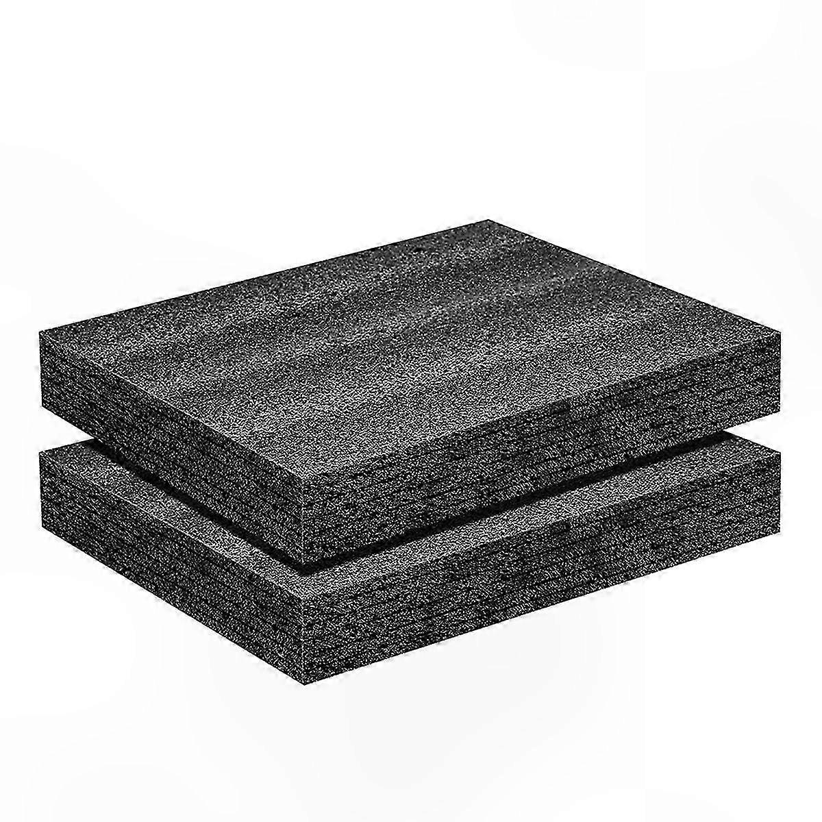 2-Pack Polyurethane Foam Sheets, 16x12x2 Inches, Case Inserts for Toolboxes and Packing Protection