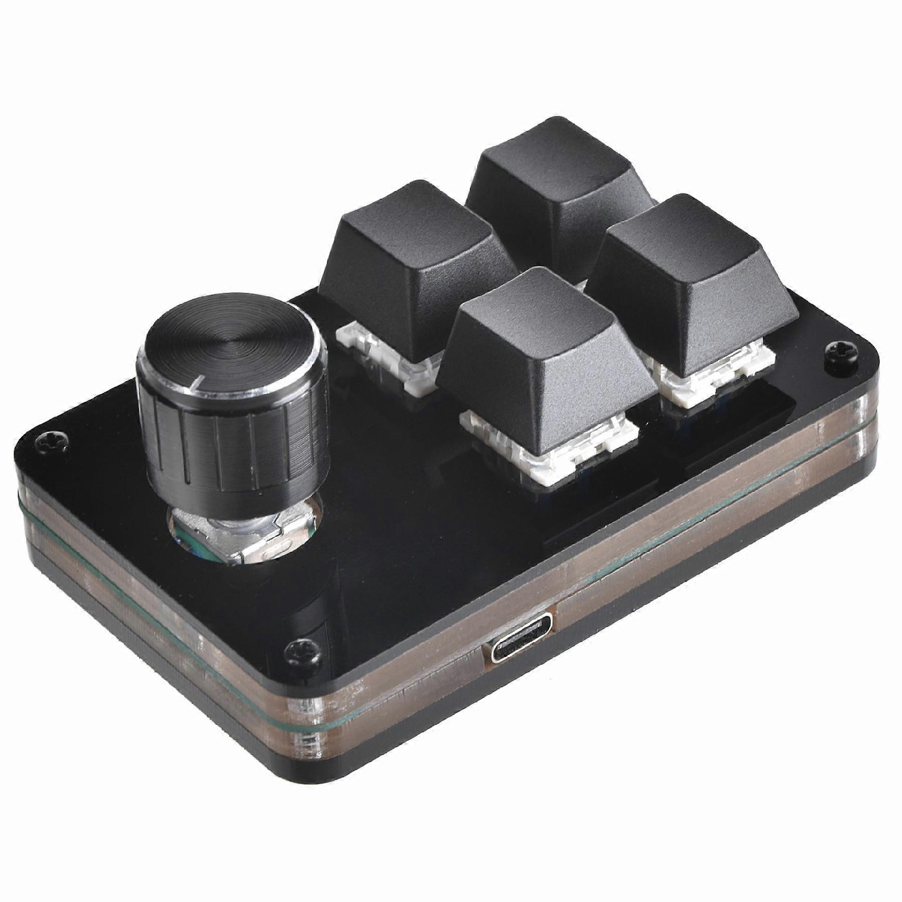 Custom Mini Keyboard Ergonomic Mini Keyboard with 4 Keys and 1 Knob