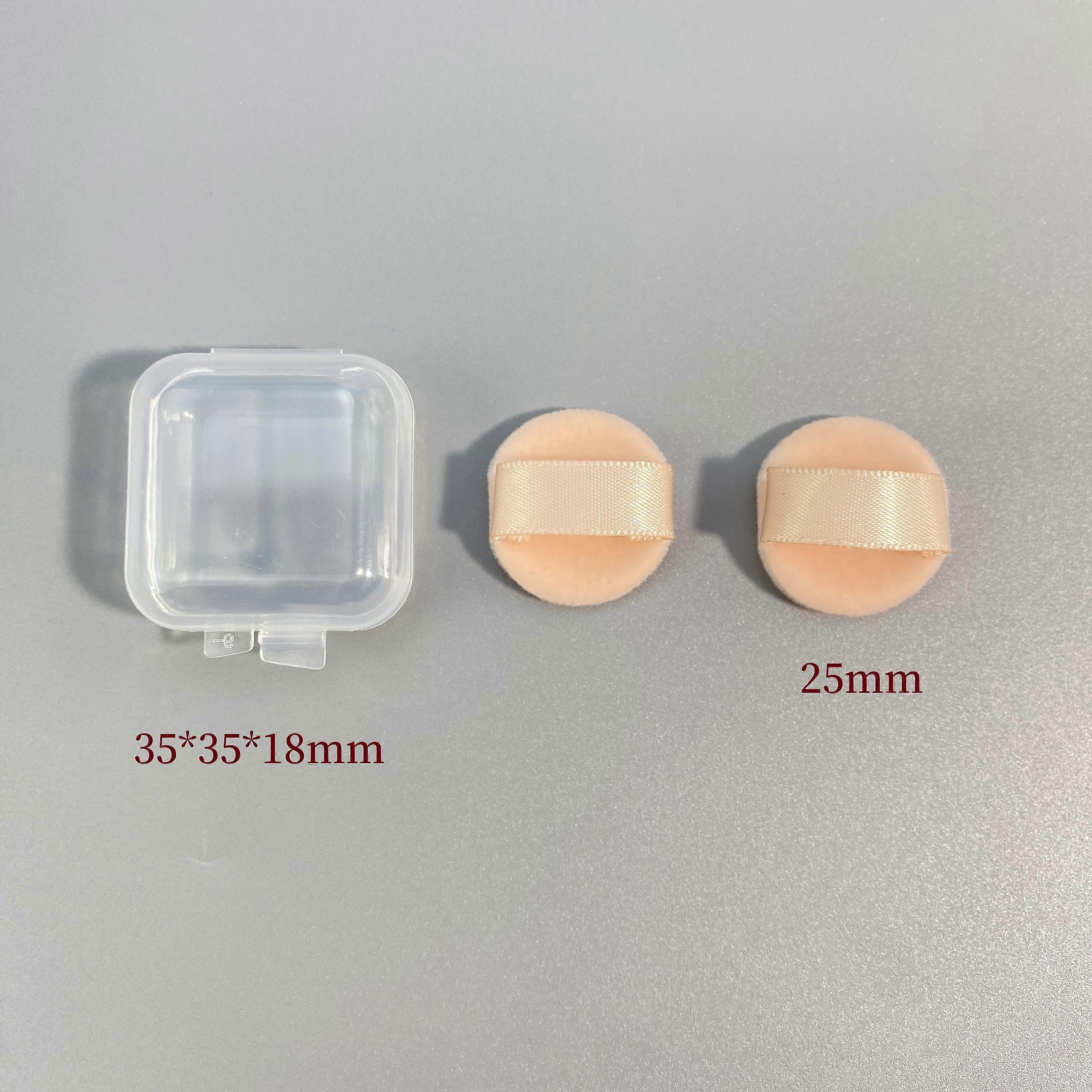 25 30 35 40 45mm Super soft circular mini Flocking puff Loose powder puff