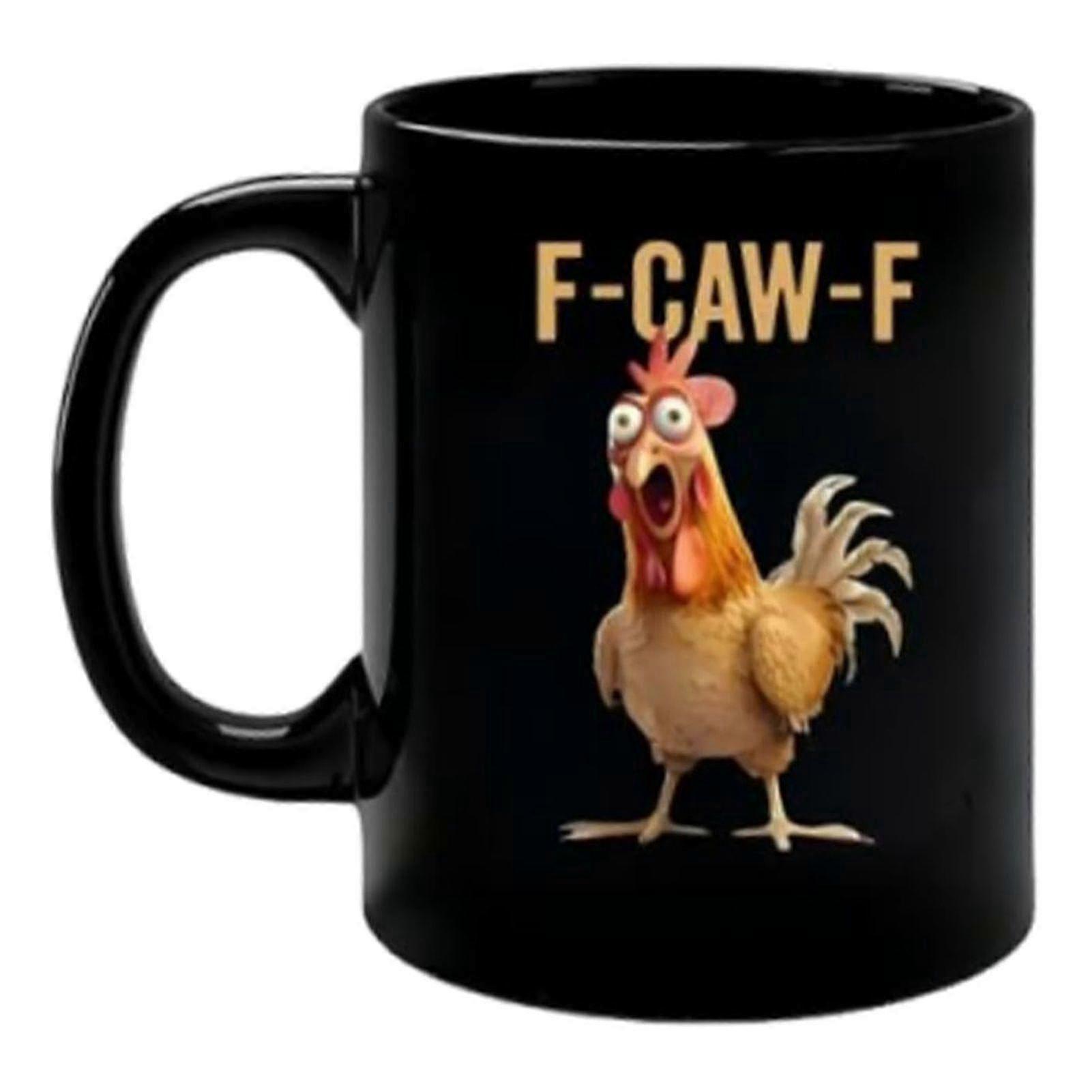 Funny Chicken Coffee Mug Rooster Gift Durable Ceramic Microwave Dishwasher Safe