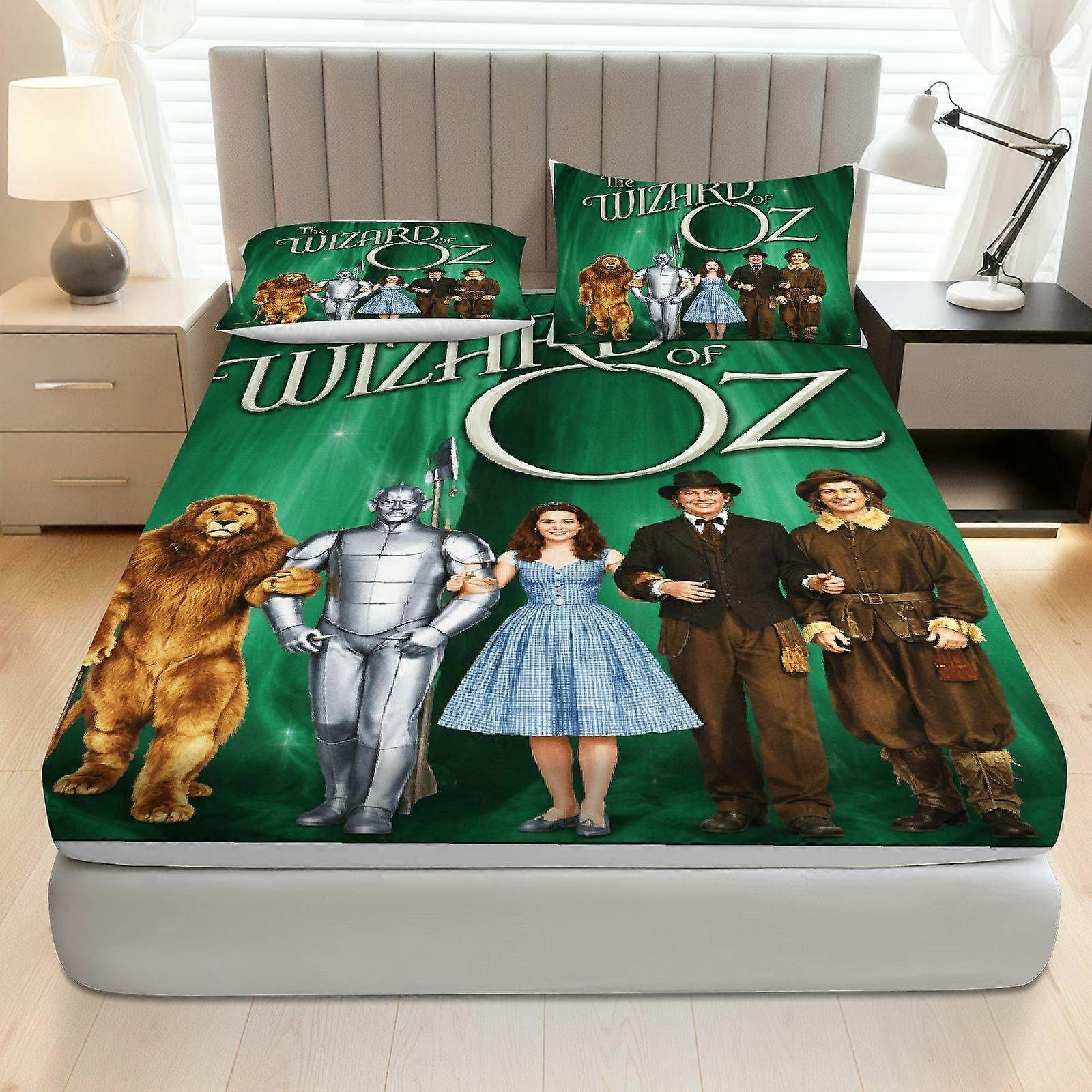 3pcs Wizard Fantasy Adventure Fitted Sheet Set  Coreless Movie Theme