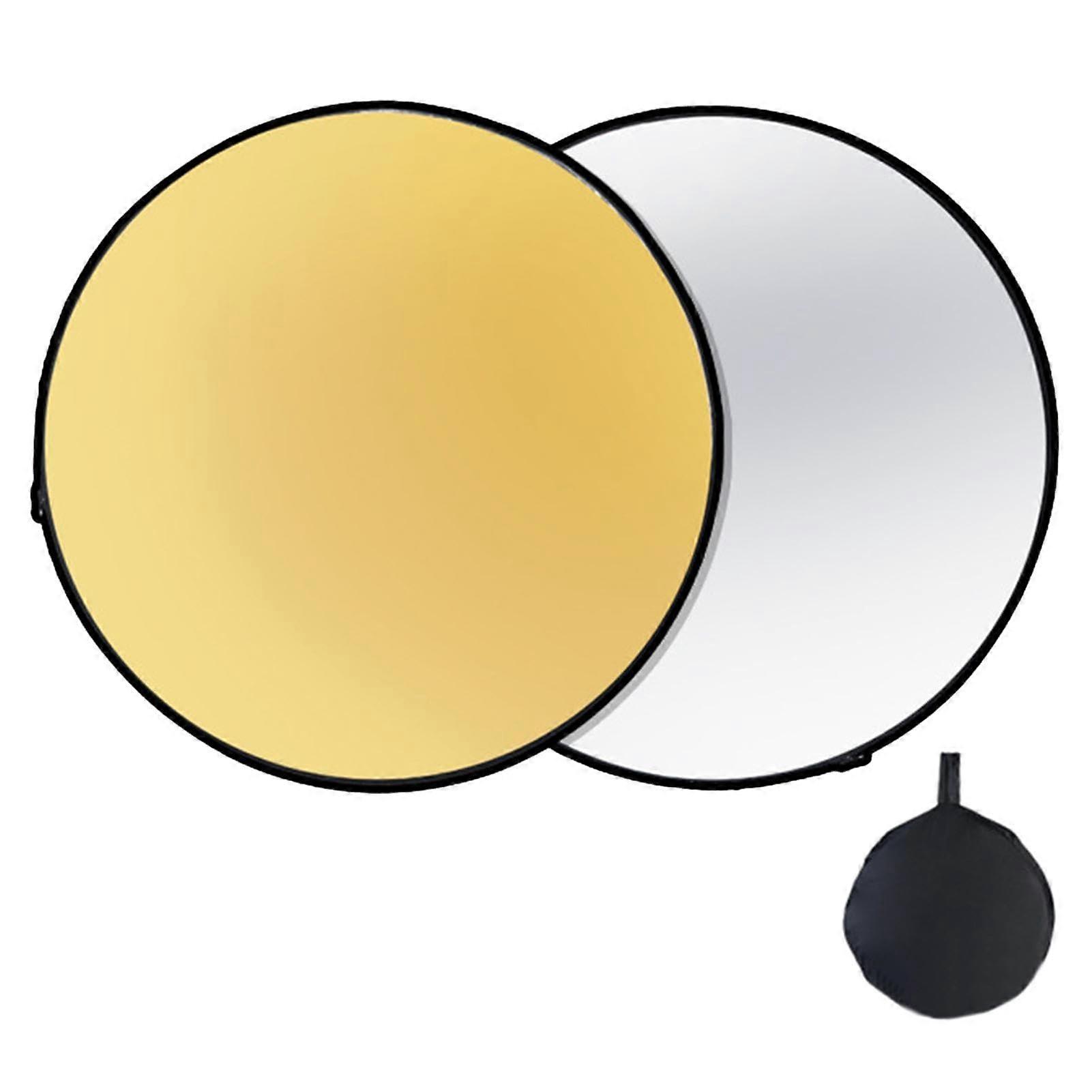 Photography Reflector 80cm Collapsible Light Reflector with Enhanced Brightness for Live Streaming