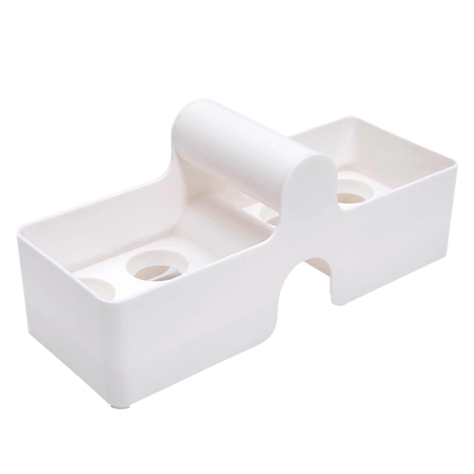 Egg Holder with Curved Handle, Stackable Refrigerator Egg Storage Container with Ventilated Freshness Holes