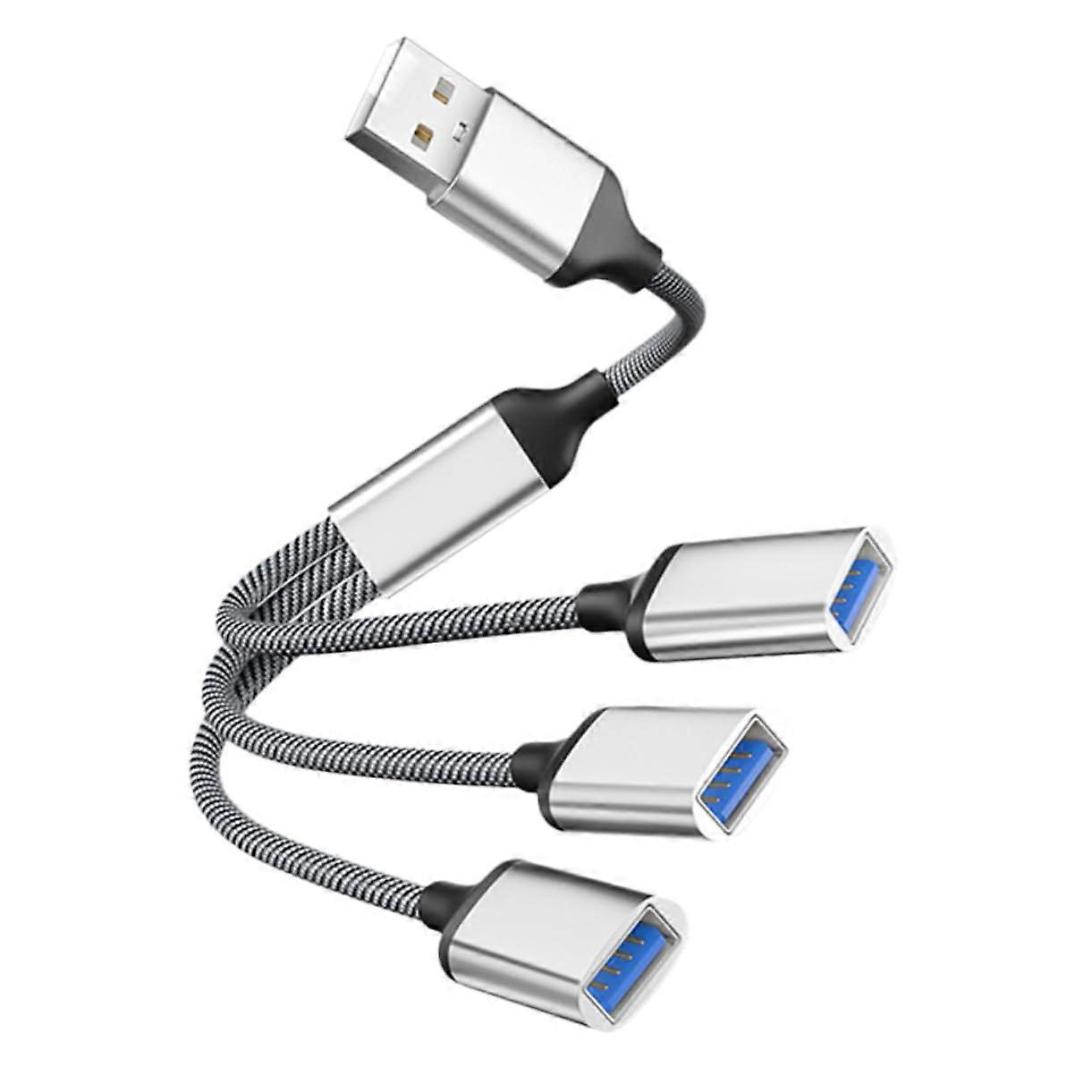 USB Hub Splitter for Laptop MultiDevice Connectivity with Stable Data Transfer and Plug and Play