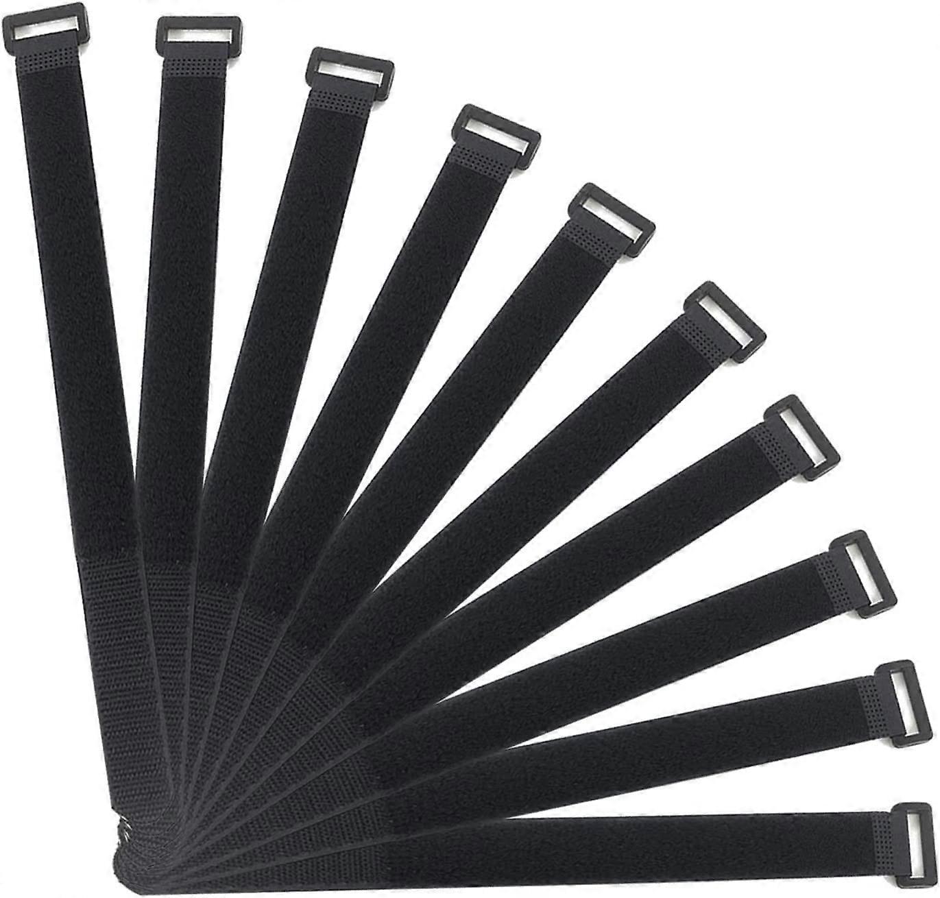 20 Pack 1'x16' Hook and Loop Cable Ties with DRing Buckle, Reusable Adjustable Cord Organizing Straps