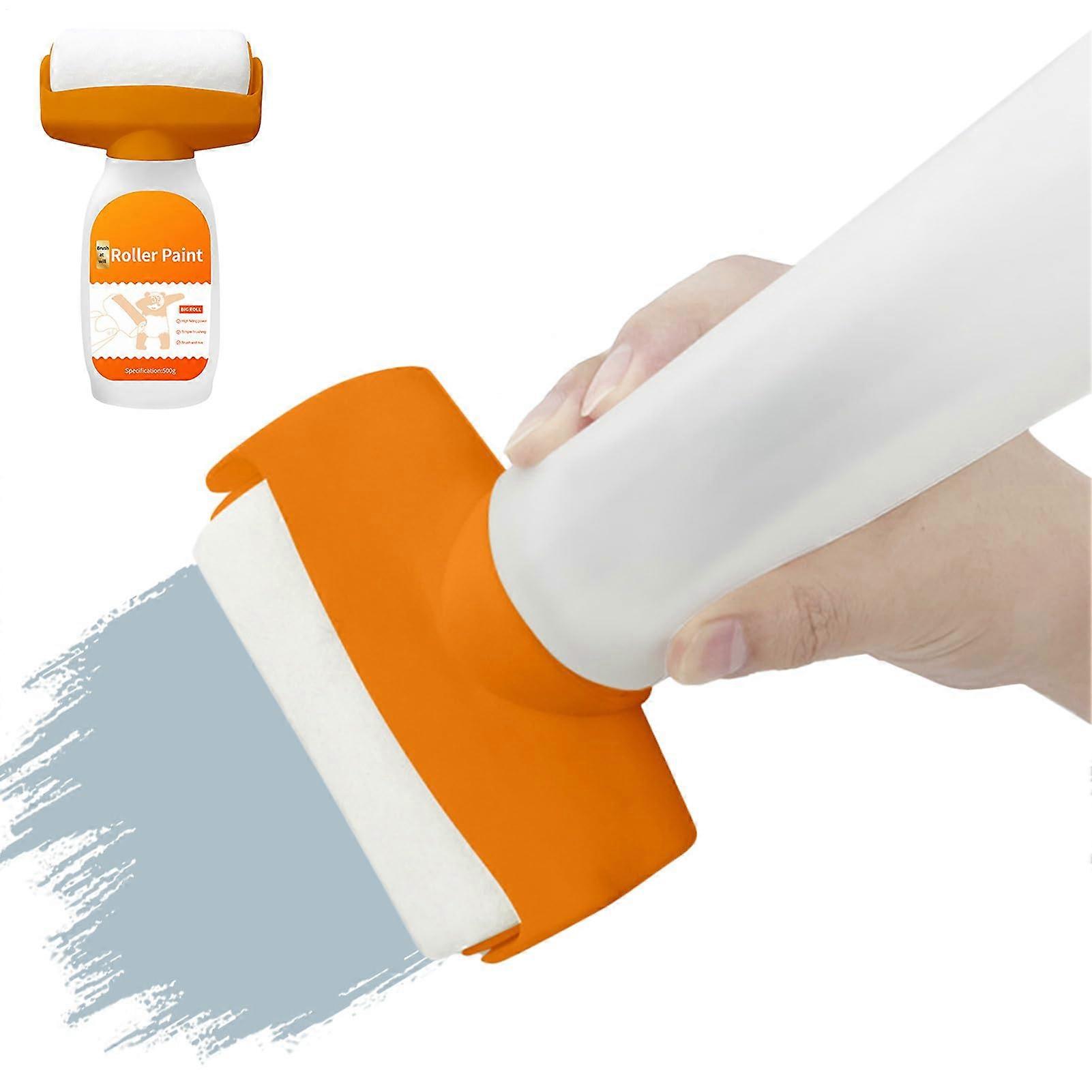 Wall  Paint with 2 in 1 Patch Roller, Odorless EcoFriendly Quick Dry for Cracks Holes Graffiti