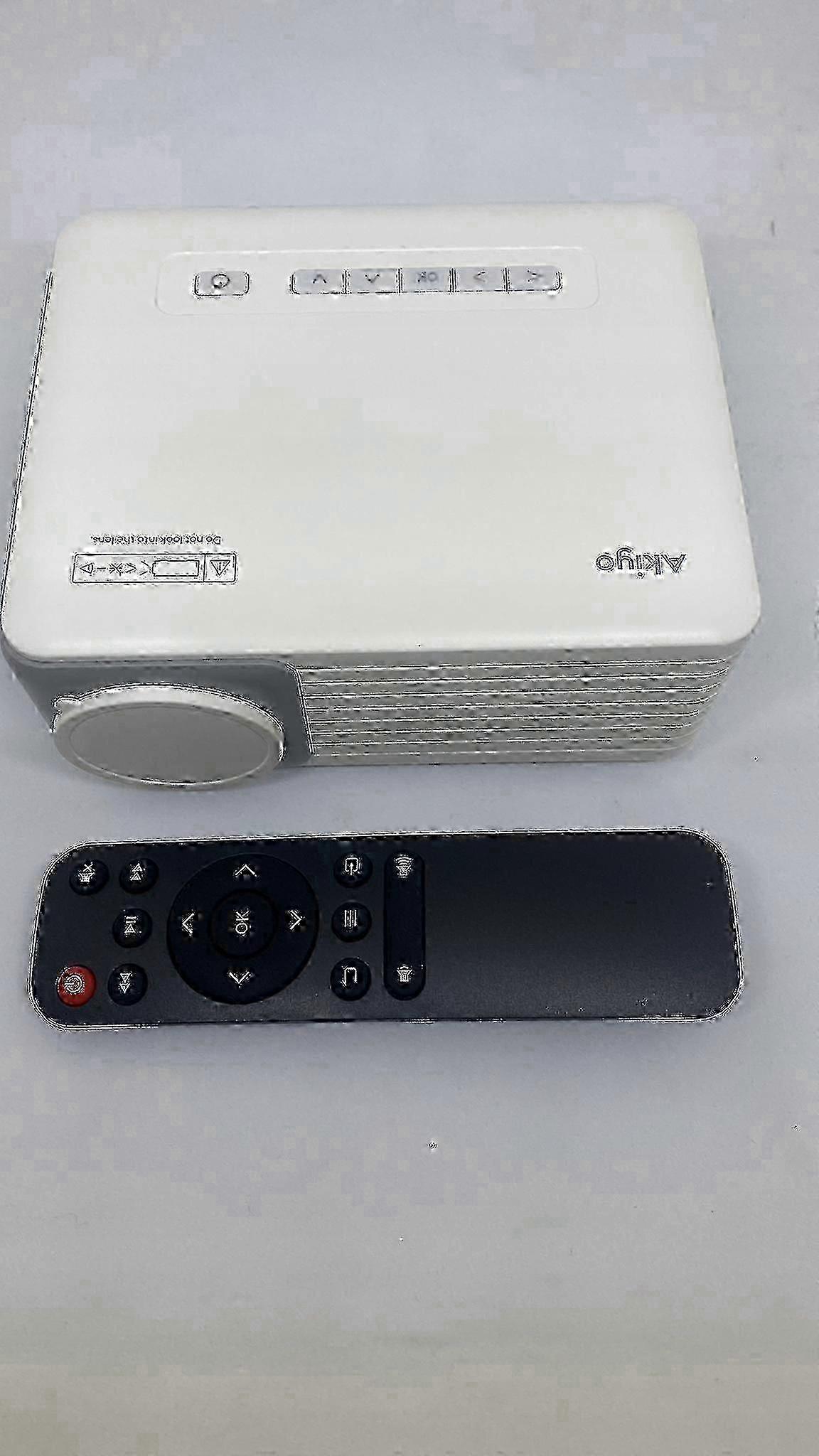 2025 Projector Akiyo O1pro, Led White, Remote Control + Tripod