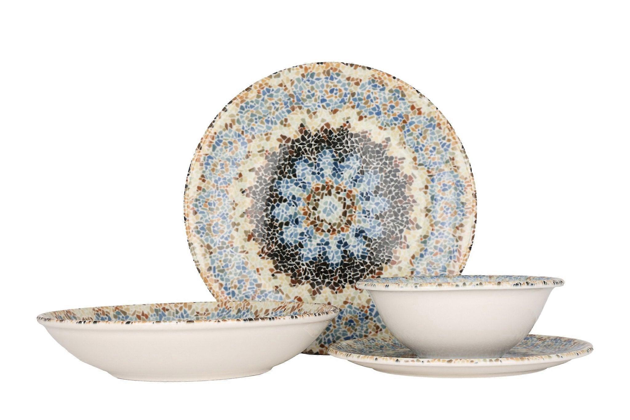 By Bone Dinnerware Set (Medium) - Armonia - 24 pieces - 6 persons - Porcelain