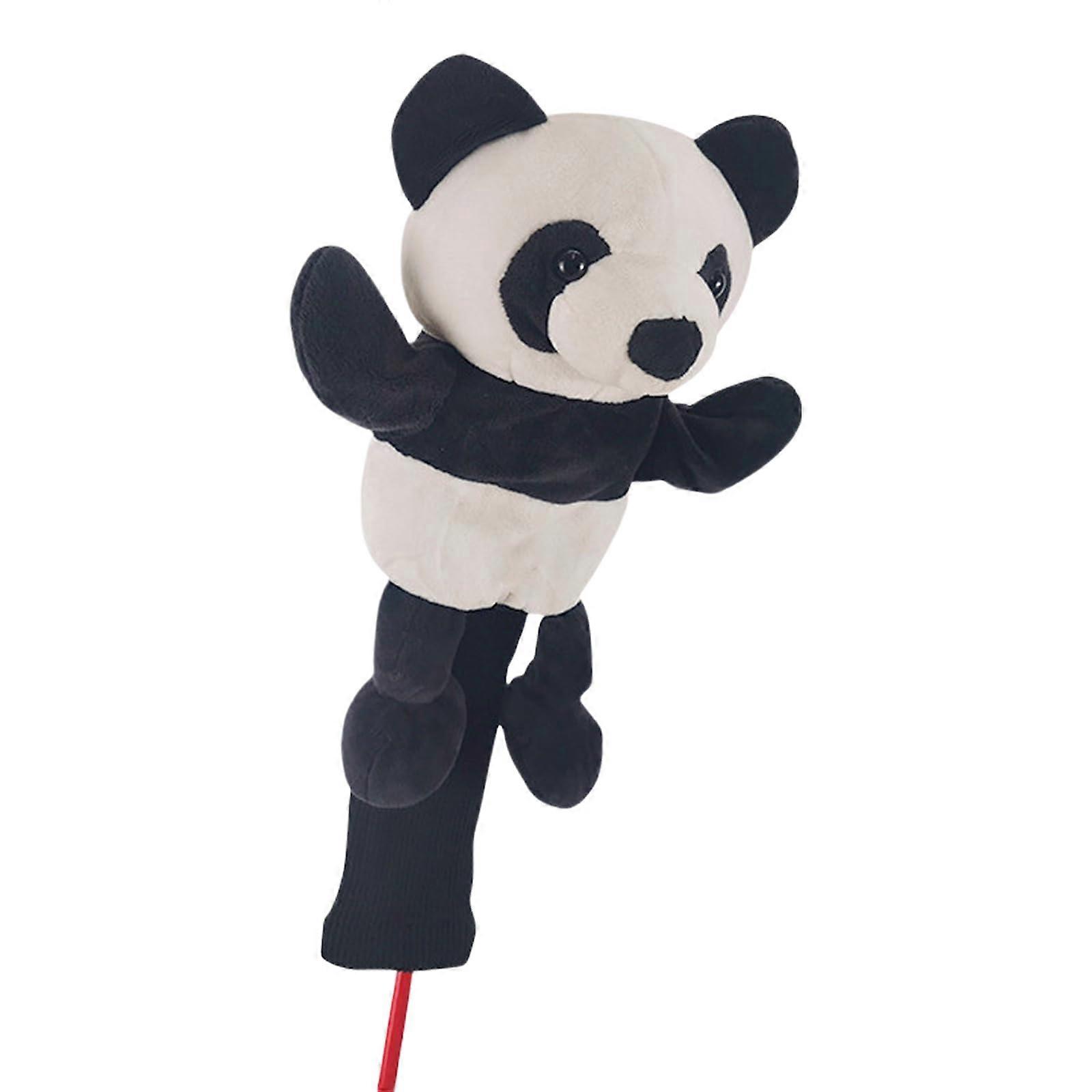 Panda Golf Head Cover Cute Plush Animal Design for Driver Scratch Protection and Quick Access