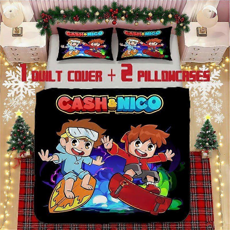 Cash-&-NicoSoft Printed Bedding Set Polyester Fabric Decorative & Warm