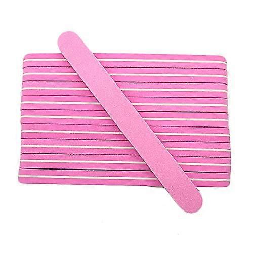 Pink Nail Buffer Blocks 10 Pack  Double Sided 100/180 Grit Sponge Nail Files, Washable