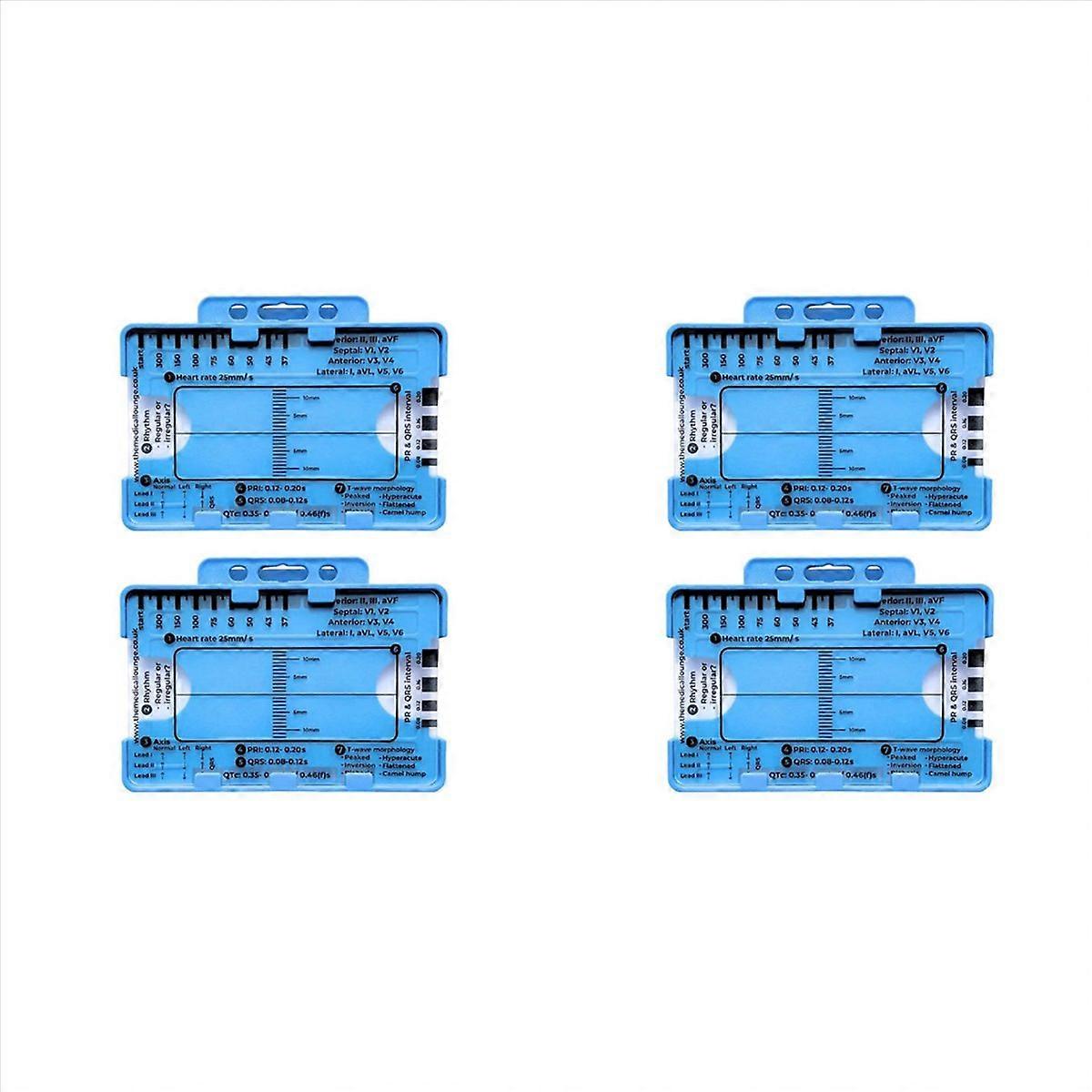 2PCS ECG 7 Step Ruler, ECG 7 Step Ruler for ECG/EKG Interpretation,