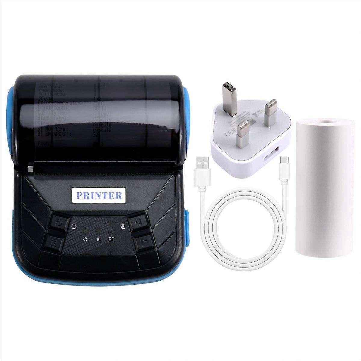 80mm Mini Thermal Printer Exquisite UK Plug