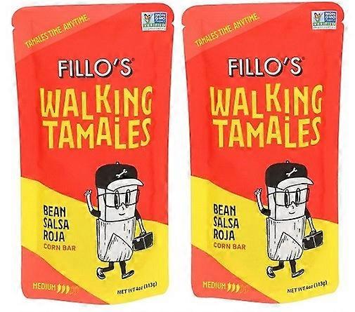 Fillo's Walking Tamales Bean Salsa Roja 2 Pack