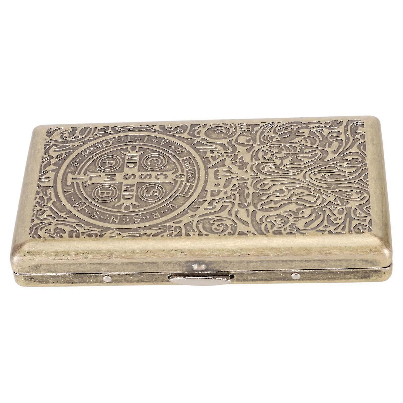 Retro metal cigarette case for 20 cigarettes Constantine