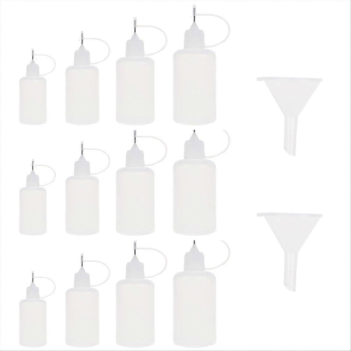 12Pcs Fine Tip Glue Applicator Precision Bottle Needle Tip