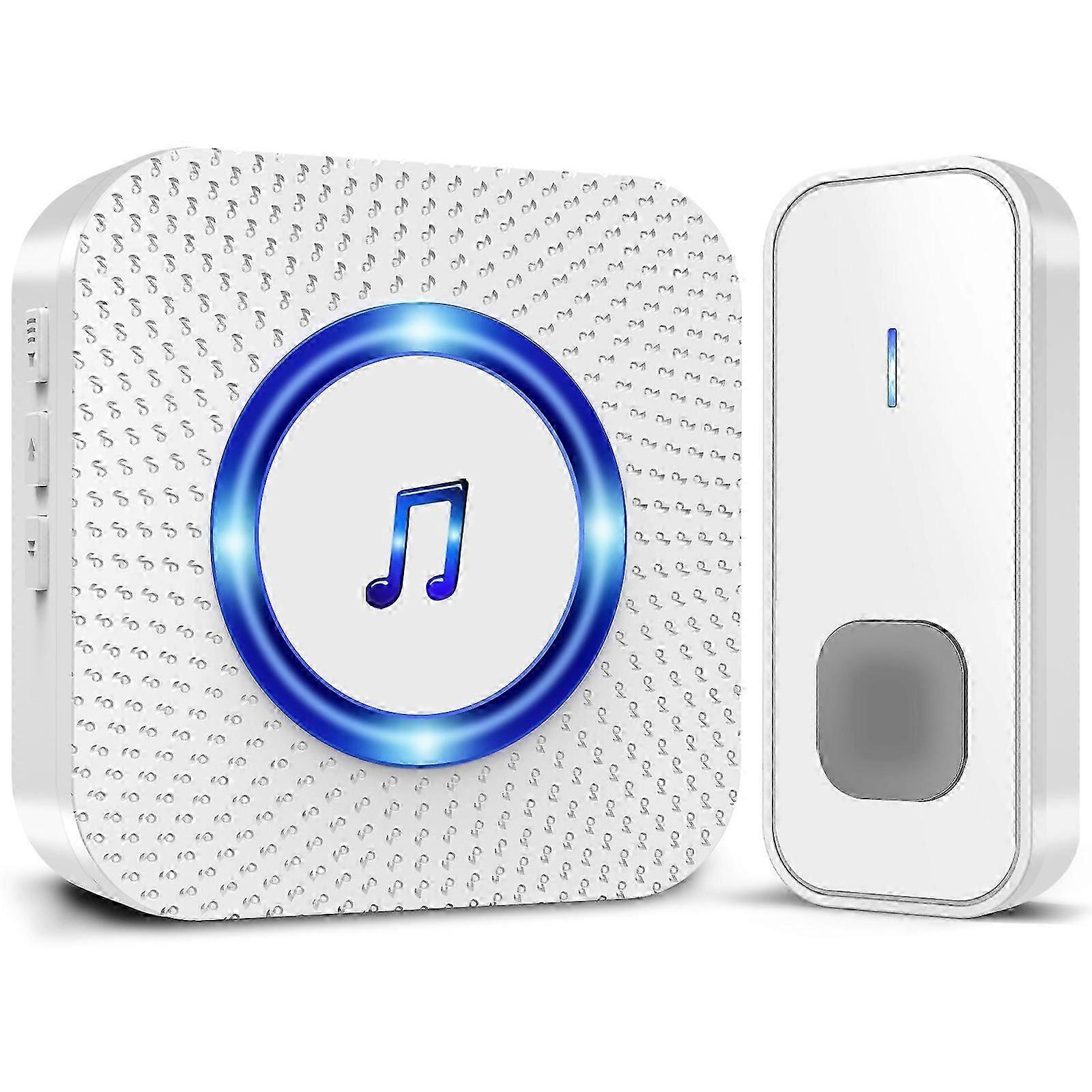 Long Distance Wireless Doorbell with Multiple Standards Compatibility, Waterproof Design
