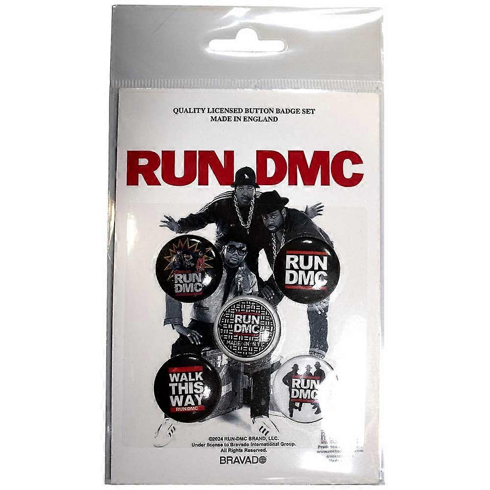 Run DMC Walk This Way Button Badge Pack