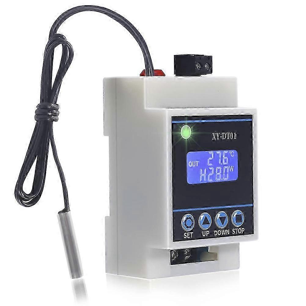 Digital Temperature Controller with Waterproof Probe for -40 to 110°C Range