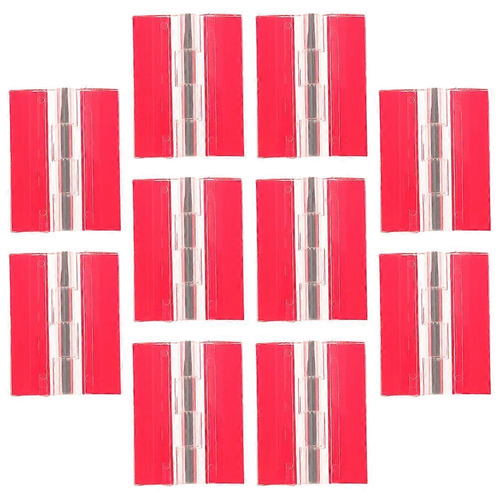 Transparent Acrylic Hinges Adhesive Hinges for Cabinet Use 30Pcs Multi-Function