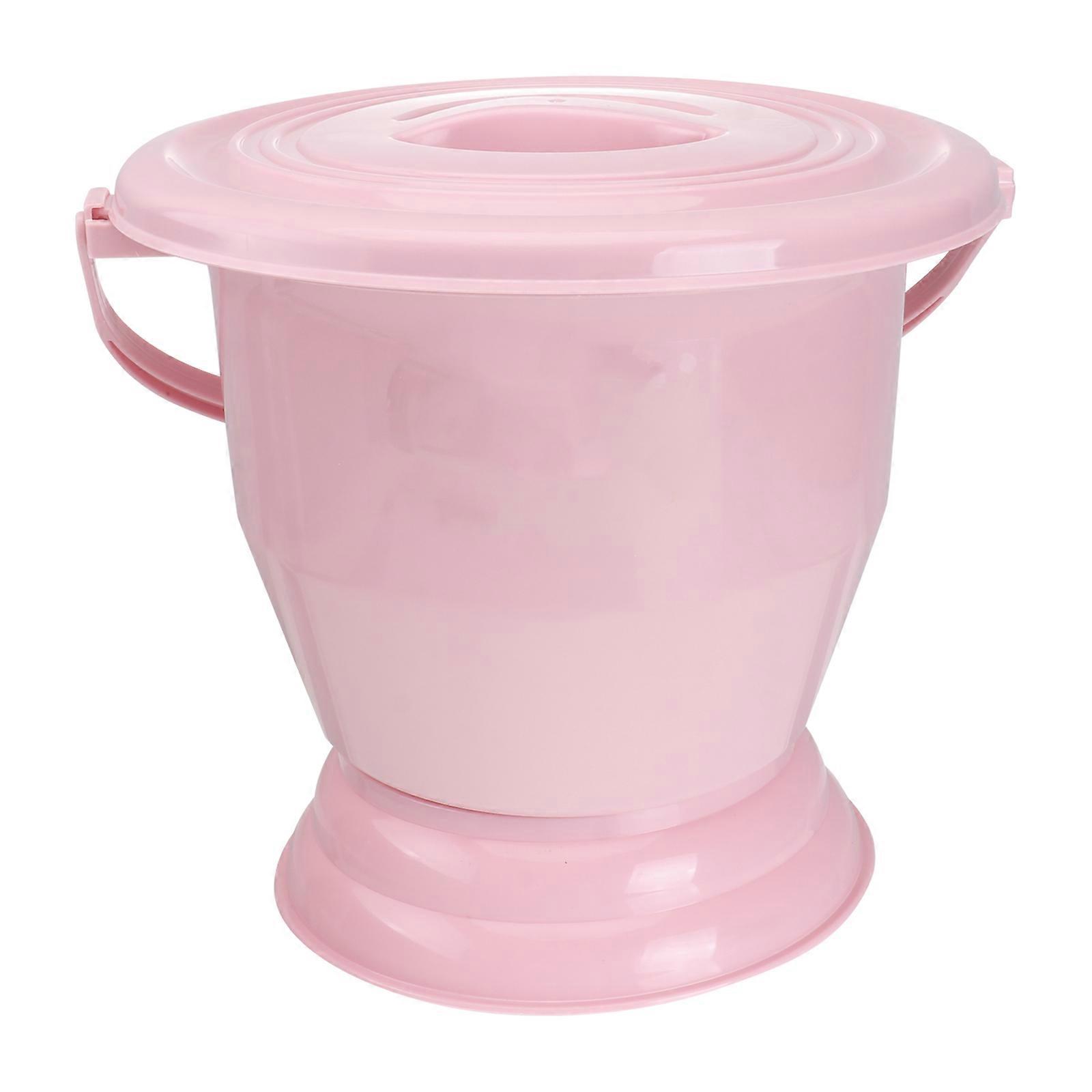 Convenient Plastic Spittoon Household Use Portable Durable Lockable Lid 1Set