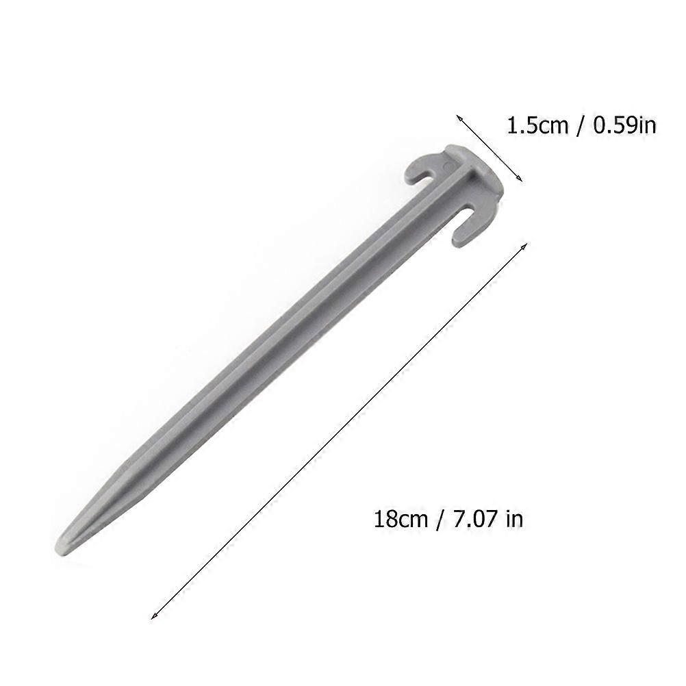 Camping Tent Nails Plastic Tent Nails for Windproof Setup 5Pcs