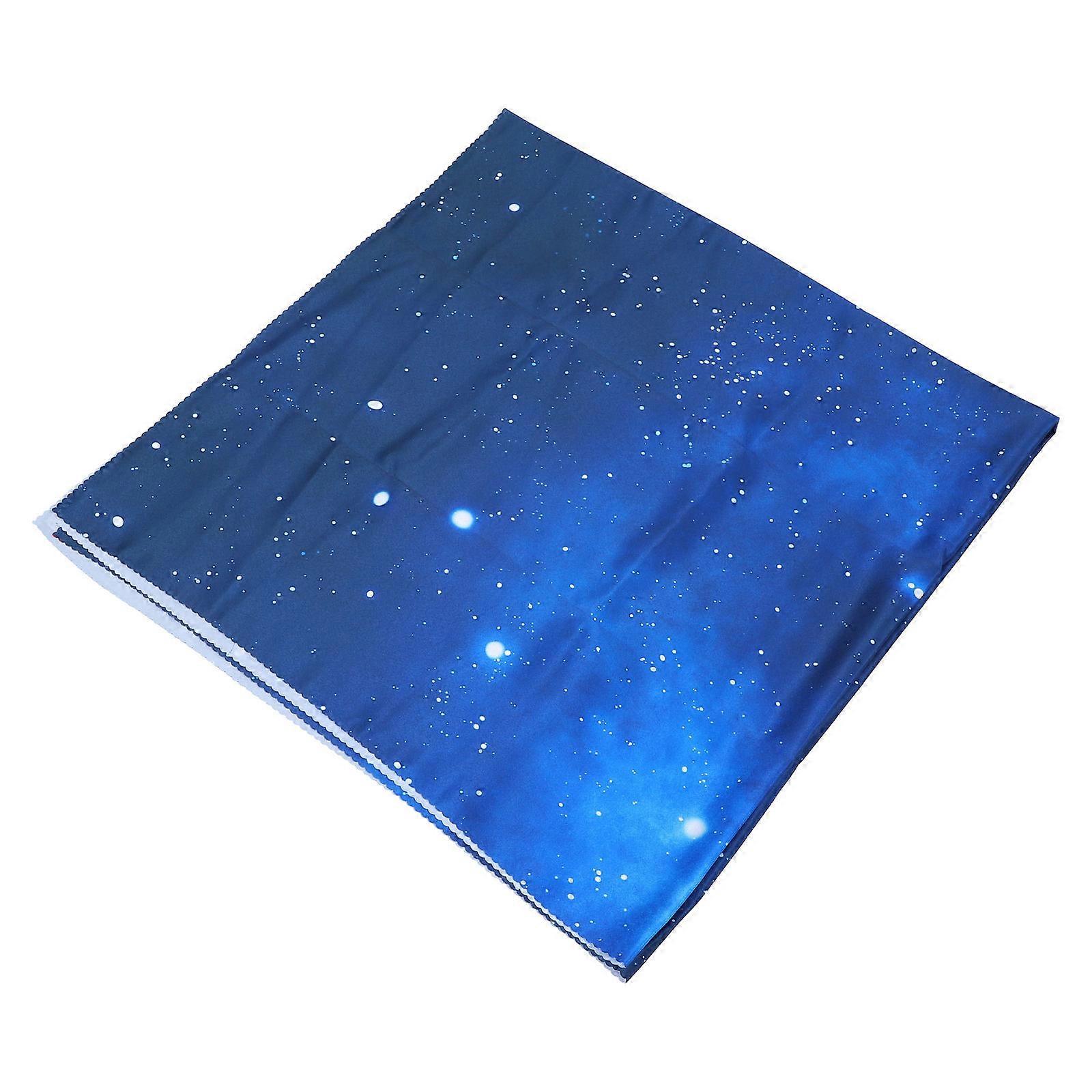 2Pcs Blue Tablecloth for Decor Waterproof Polyester Decorative Tablecloth