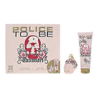Police To Be Tattoo Art Womens EDP 40ml & Body Lotion 100ml 2 Piece Gift Set