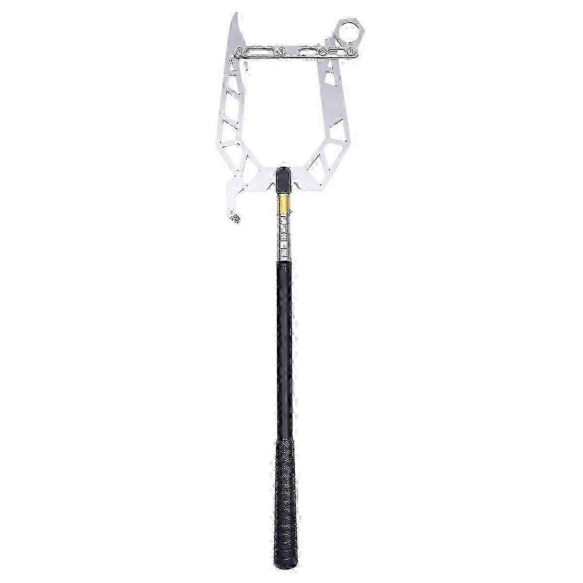 Multi-purpose telescopic boat hook long-distance cable threader mooring rope guide