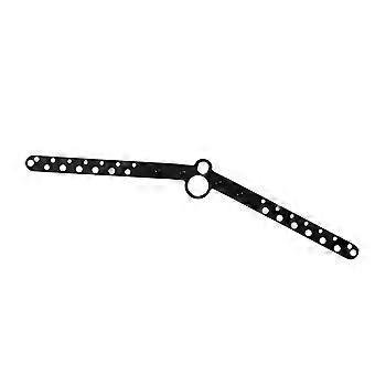 Barre de traction réglable en hauteur avec poignée ergonomique, barre de fitness robuste en acier argenté pour les exercices du dos et des bras