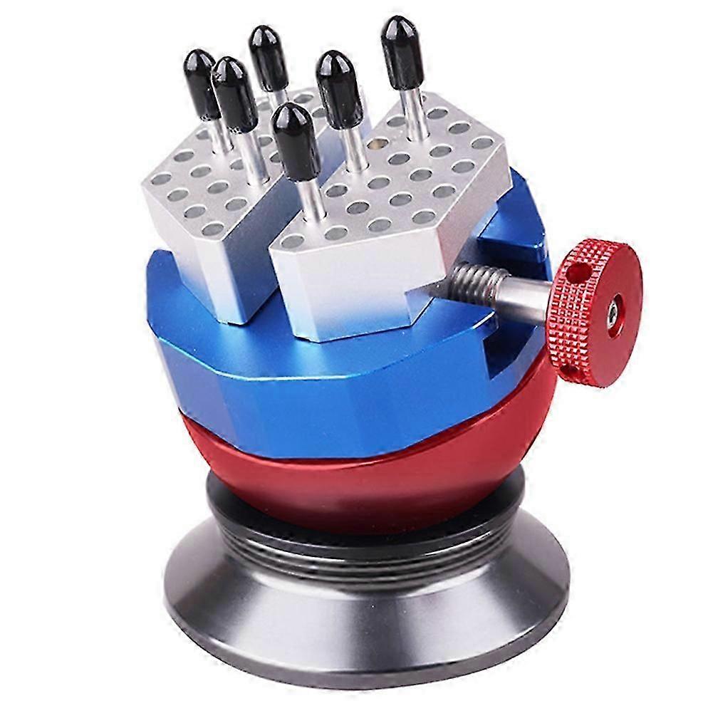 Omnidirectional Spherical Vise compatible with Model Making, 360 Rotation, Metal