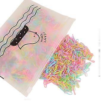 1000 stücke/beutel Elastisches Einweg-Gummiband Schönes und attraktives nicht verletztes Haardesign-Geschenk