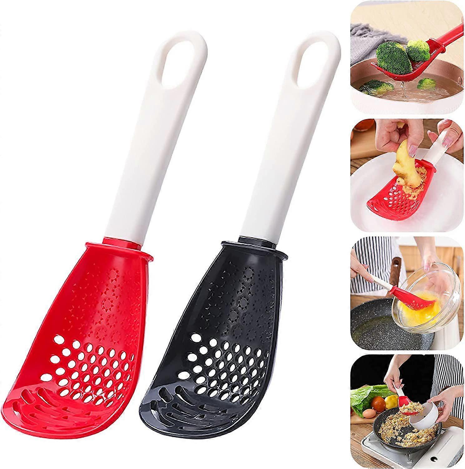 Multipurpose Cooking Spoon Strainer - Kitchen Tool  Spoon(Mixed Colors)